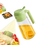 2-in-1 Olive Oil and Vinegar Spray Dispenser – Premium Plastic Cooking Bottle