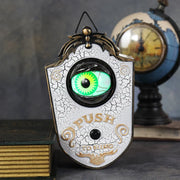 Spooky One-Eyed Doorbell Prop – Glowing Eyeball with Sound for Halloween Decoration